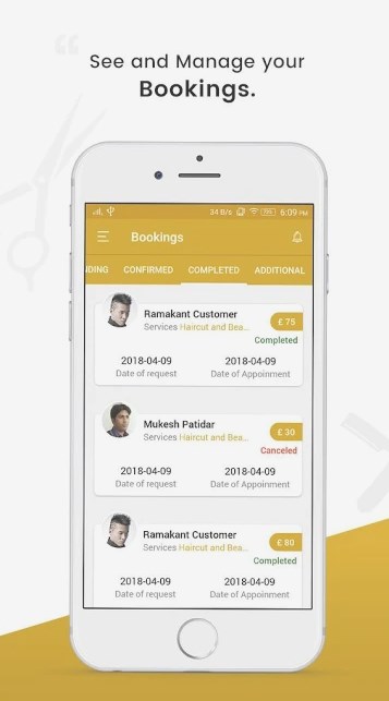 mobile app for online booking